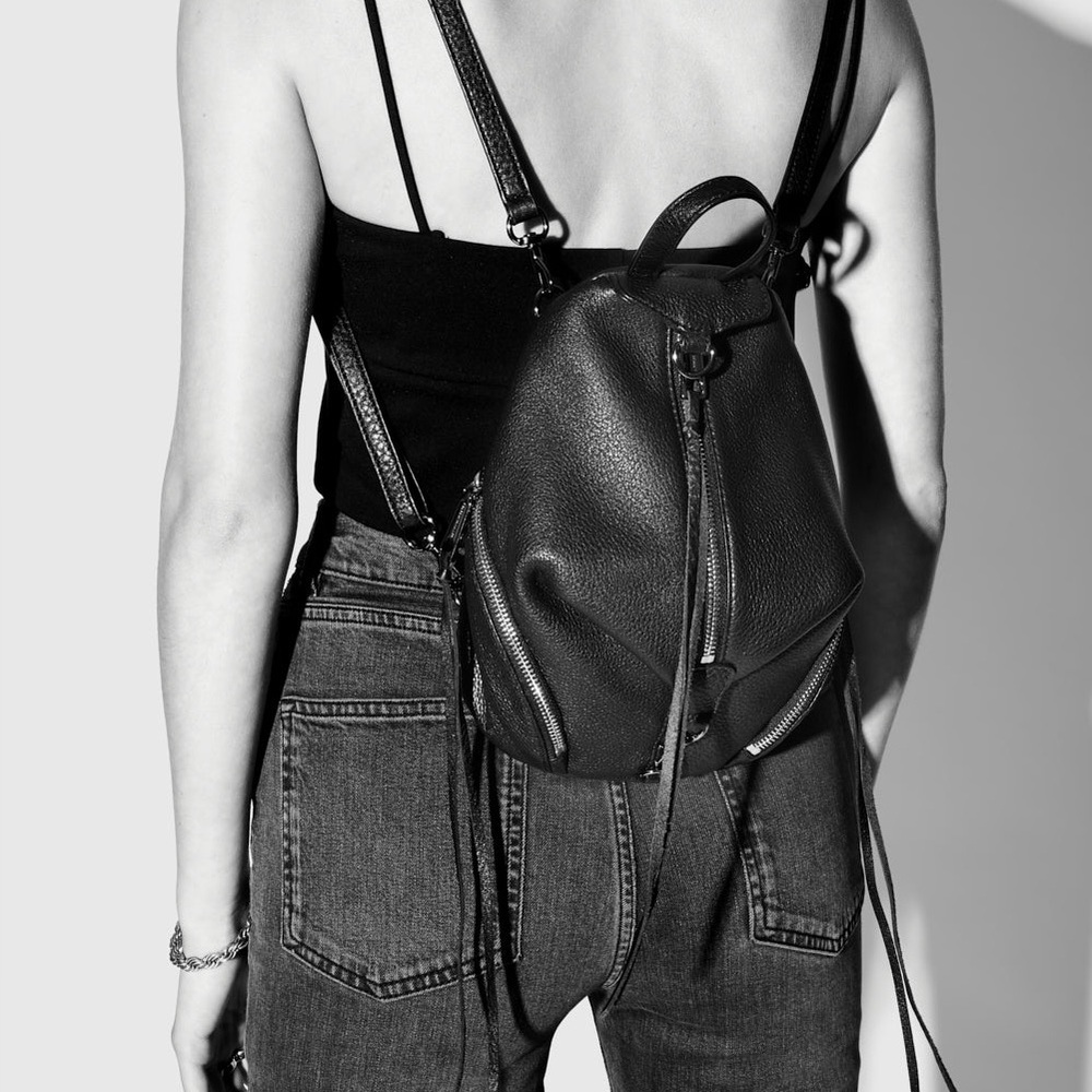 Rebecca Minkoff Convertible Mini Julian Backpack with Gunmetal Hardware